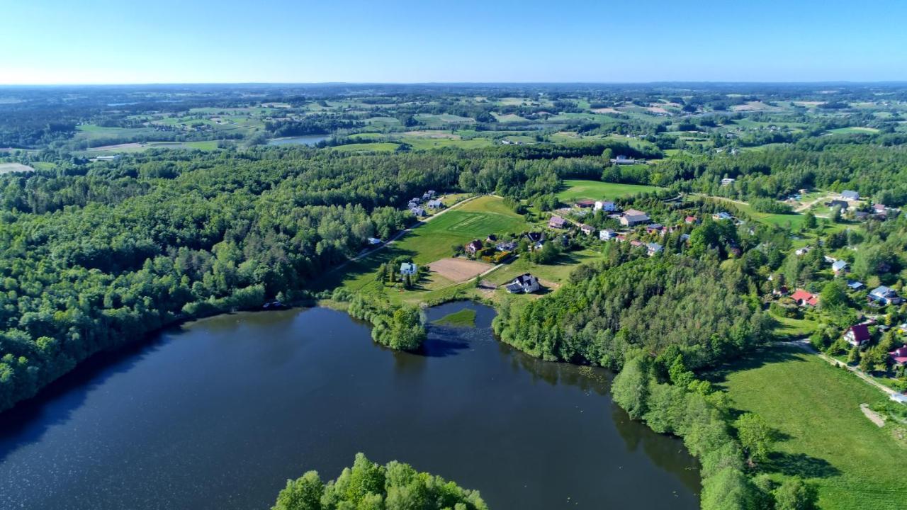 Osada Skoczkowo Komfortowe Domki Z Jacuzzi Nad Jeziorem- Sauna- Balia- Prywatny Staw Wedkarski Podiazy Kültér fotó
