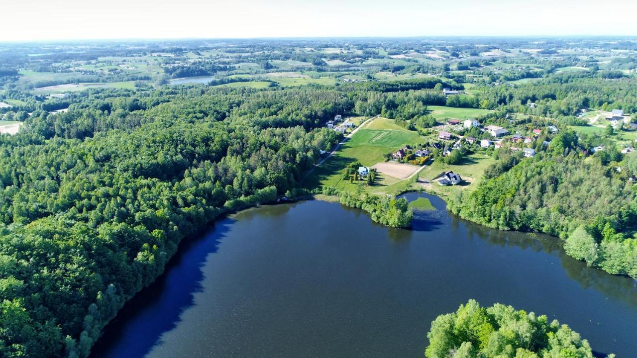 Osada Skoczkowo Komfortowe Domki Z Jacuzzi Nad Jeziorem- Sauna- Balia- Prywatny Staw Wedkarski Podiazy Kültér fotó