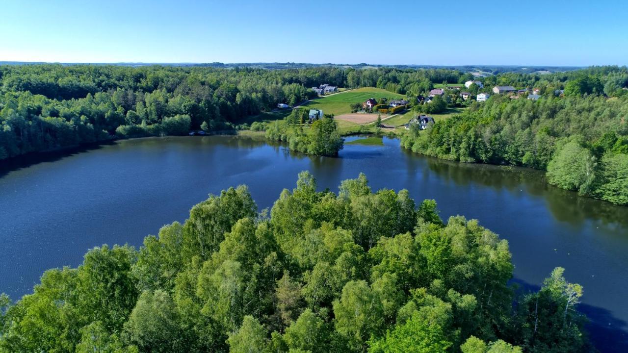 Osada Skoczkowo Komfortowe Domki Z Jacuzzi Nad Jeziorem- Sauna- Balia- Prywatny Staw Wedkarski Podiazy Kültér fotó