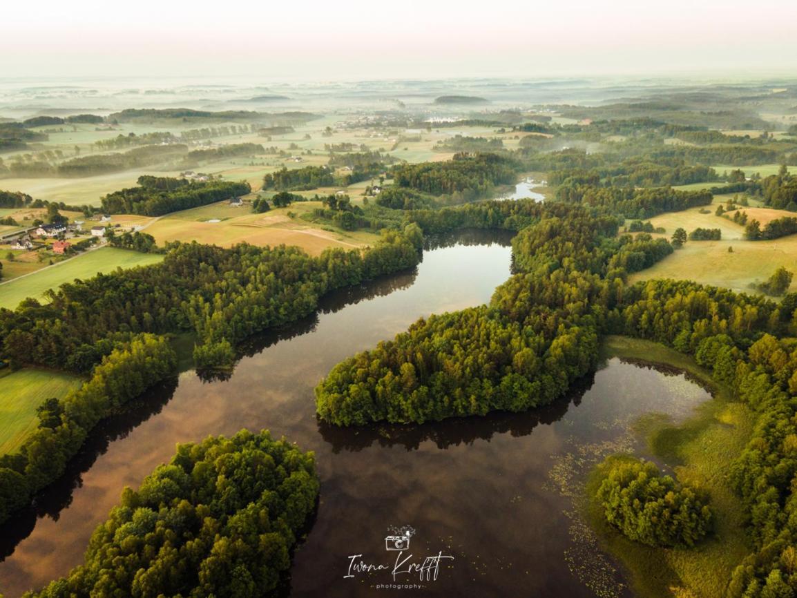 Osada Skoczkowo Komfortowe Domki Z Jacuzzi Nad Jeziorem- Sauna- Balia- Prywatny Staw Wedkarski Podiazy Kültér fotó